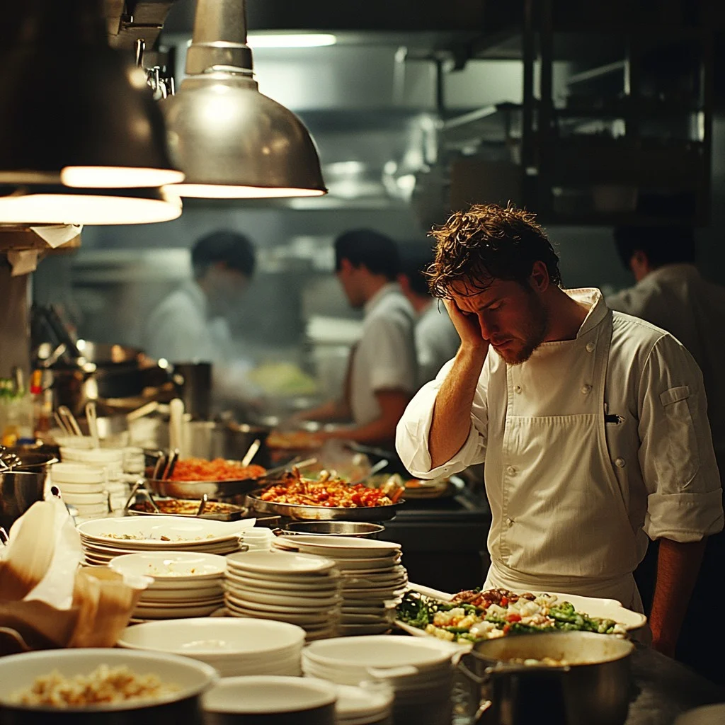chef feeling stress at work