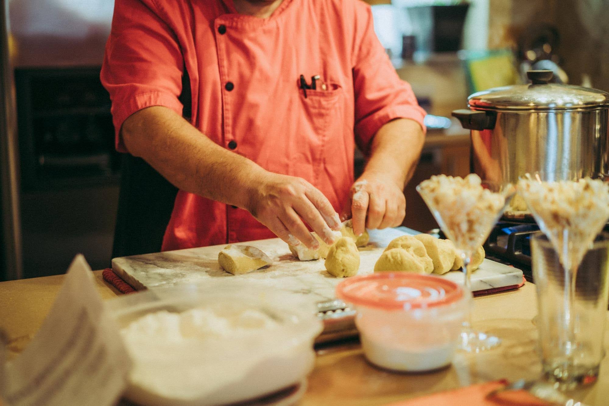 a pastry chef making pastry