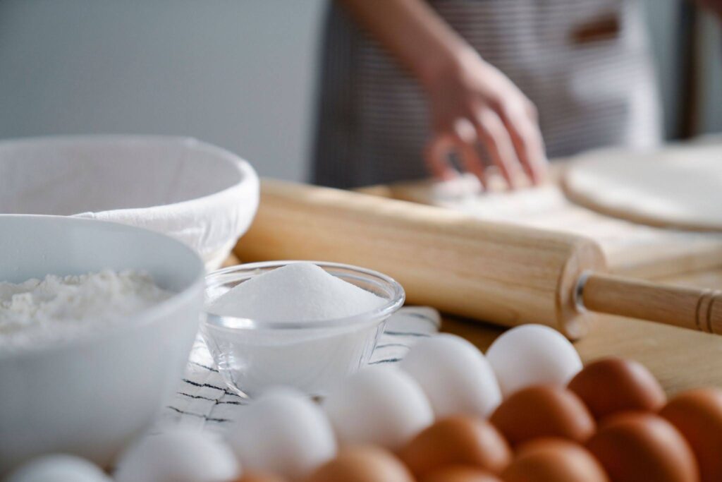 eggs and a roller